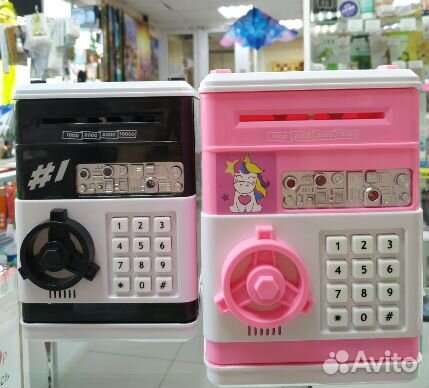 Копилка-сейф с надписями