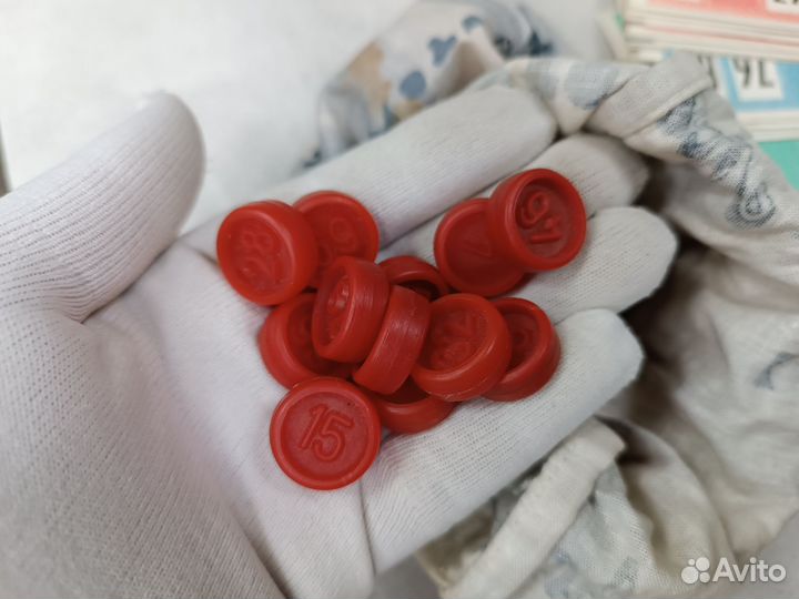 Лото В Коробке Красные Бочонки 86 из 90 СССР