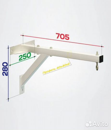 Крепление для 1 боксерского мешка нагрузка 100 кг