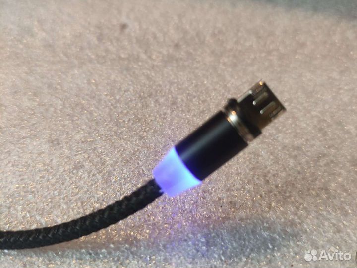 Кабель магнитный для usb type-c apple подсветка
