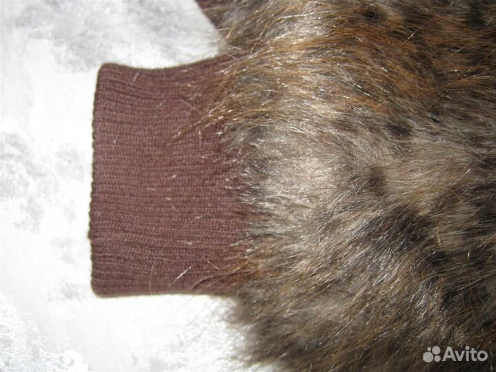 Куртка искусственный мех под леопард