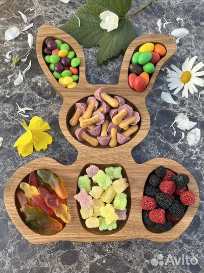 Менажница из дуба Зайка