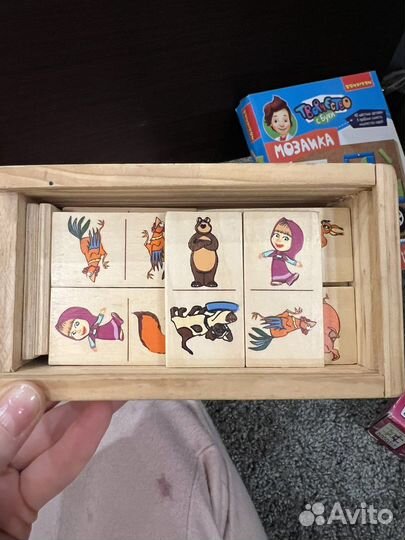 Кубики обучающие, домино