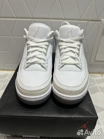 Кроссовки Air Jordan 3 Retro Triple White