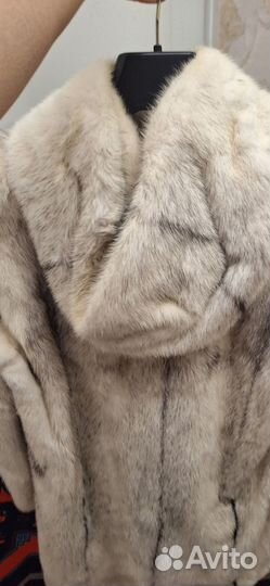 Шуба норковая с капюшоном 50 52