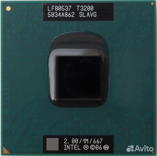 Процессор Core 2 Duo T3200 для ноутбука
