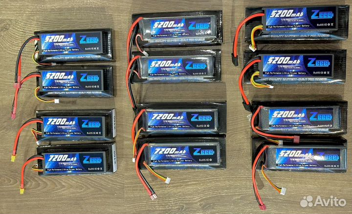 Аккумуляторы Lipo 2s / 3s / 4s Zeee Power Новые