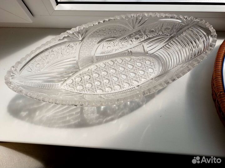 Салатник хрустальный СССР
