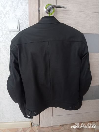 Мотокуртка кожаная мужская