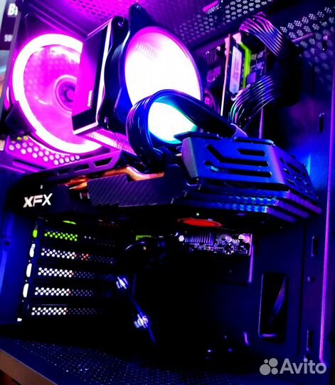 Игровой пк intel 8 ядер/RX580 8GB/ddr3 32GB/SSDm2