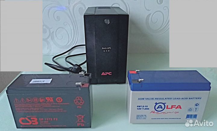 Ибп APC Back-UPS 650 + новая батарея