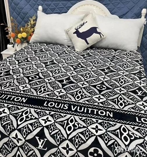 Брендовый плед 210*230 Gucci & Dior