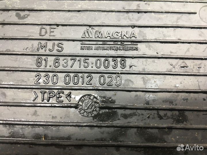 Коврики салона Man TGX