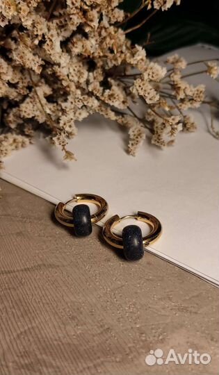 Серьги со съемной подвеской