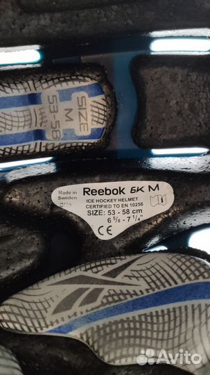 Взрослый шлем reebok 6k с маской размер М