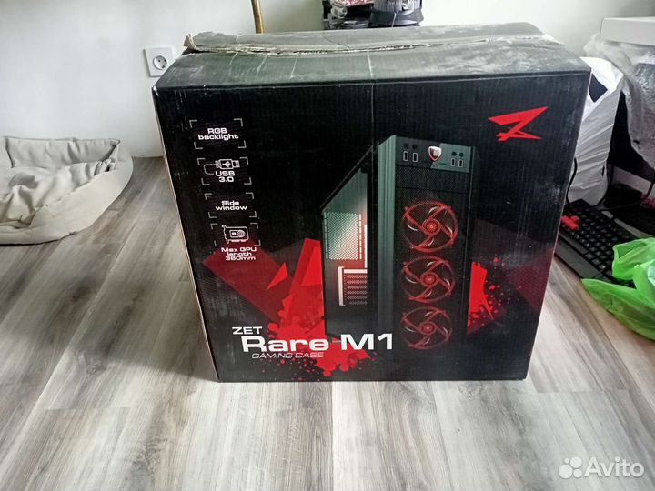 Игровой корпус для пк ZetGaming Rare M1+3 вертушки