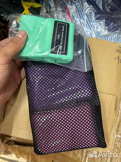 Фитнес резинки тканевые премиум качество