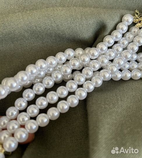 Ожерелье колье чокер под жемчуг винтажное