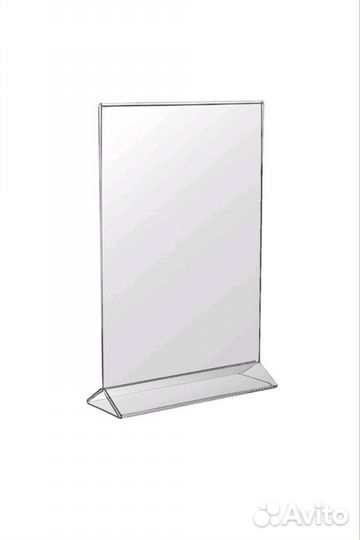 Подставка для рекламы (тейбл-тенты),А4,А5, прозрач