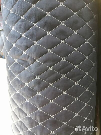 Стеганая алькантара для перетяжки авто