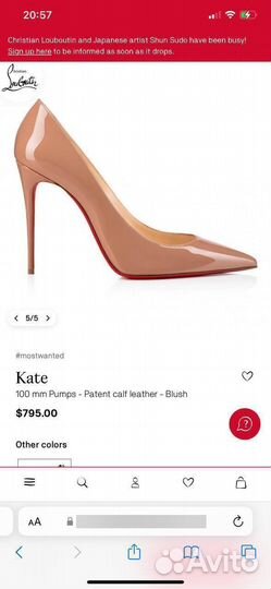 Женские туфли christian louboutin Kite 36-40 преми