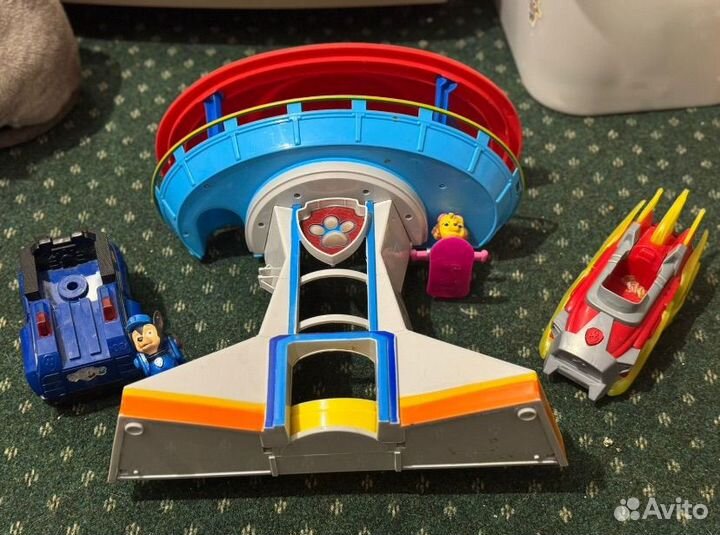 Щенячий патруль база с машинками
