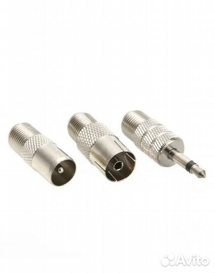 Антенна телескопическая с 3 переходниками