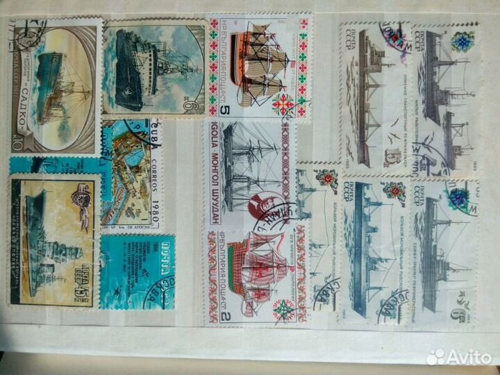 Марки коллекция Корабли