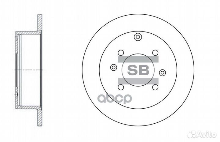 Диск тормозной sonata/matrix/magentis задний SD