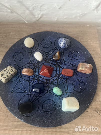 Cube метатрона с камнями