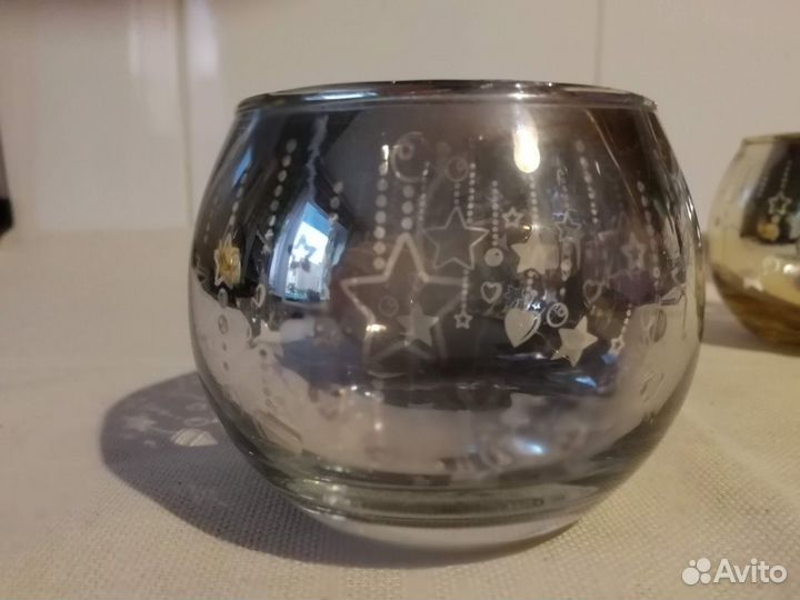 Подсвечники стеклянные