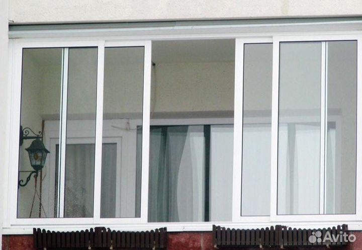 Алюминиевые окна на лоджу
