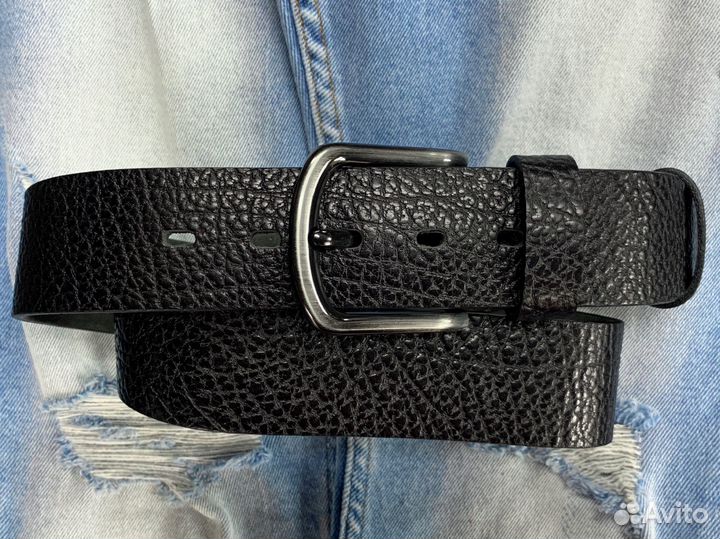 Кожаный ремень для джинс