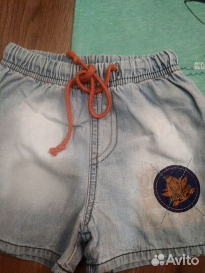 Футболка и шорты на малыша размер 86