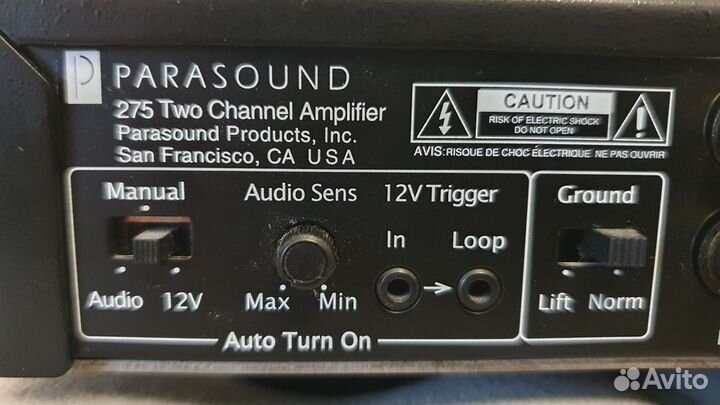 Parasound new classic 275