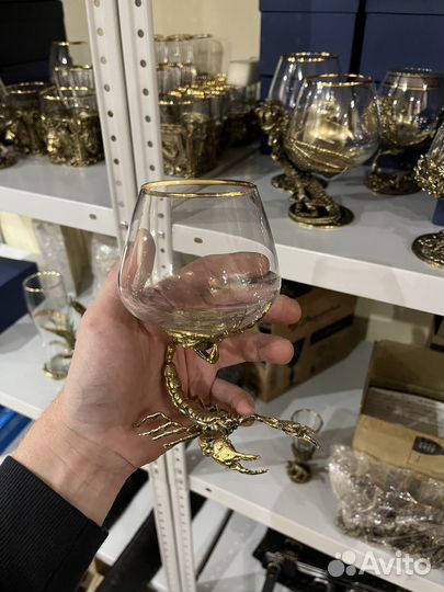 Подарок знак зодиака Скорпион бокал для коньяка