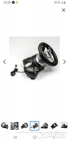 Игровой руль с педалями для пк