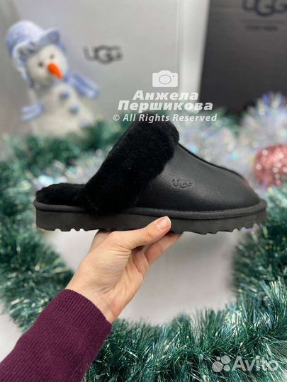 Тапочки Ugg Slippers Scufette Metallic Black