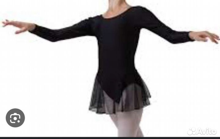 Купальник для танцев черный