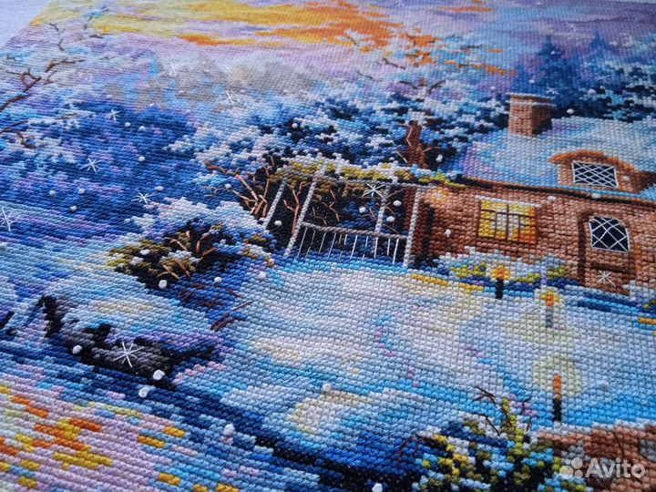 Вышивка крестом. Готовая работа. Отличный подарок