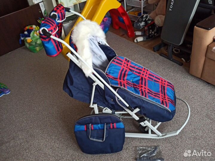 Детские санки коляска новые