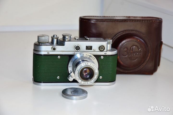 Зоркий C Юбилейный фотоаппарат из СССР зеленый