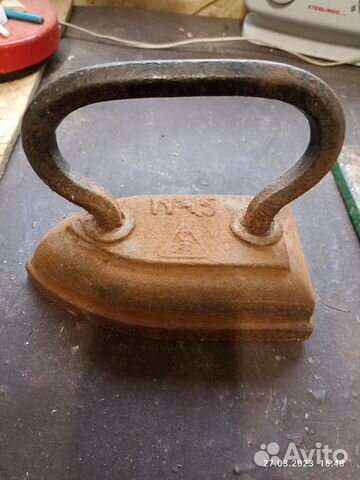 Утюг чугунный старинный