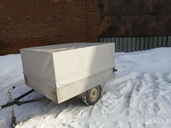 Тент для легкового прицепа прямой либо со скосом