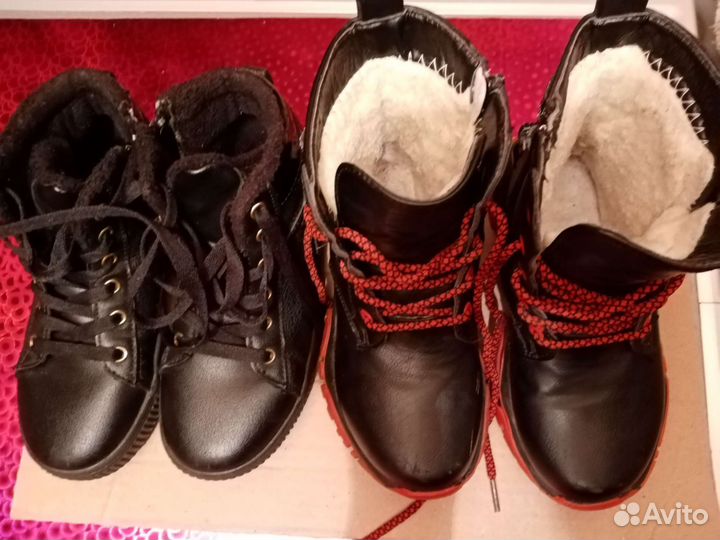 Ботинки для девочки утепленные 31