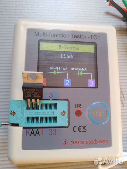 Тестер компонентов тс-1 (esr-метр)