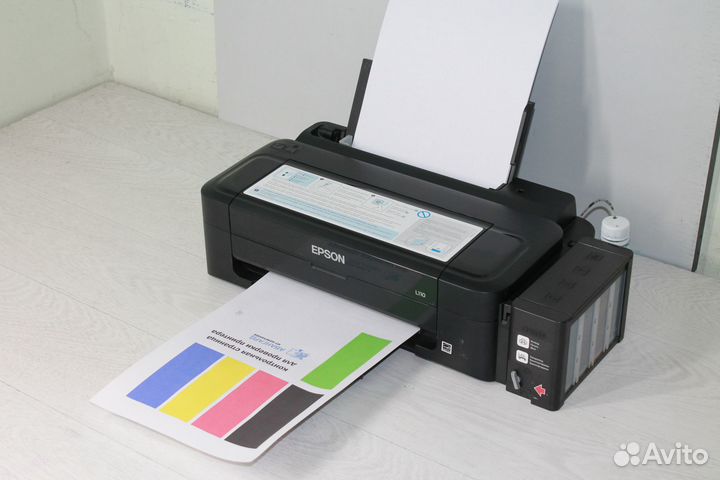 Принтер с снпч Epson L110 (заправлен)