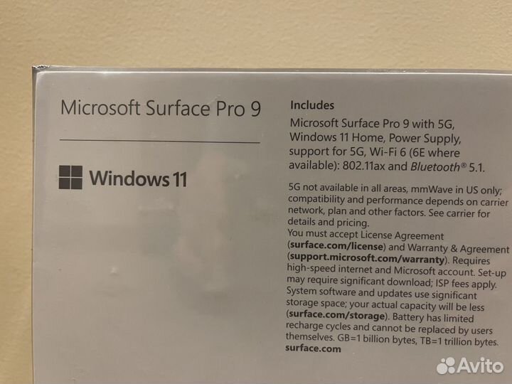 Surface PRO 9 5G (LTE) SQ3 16GB 512GB (новые)