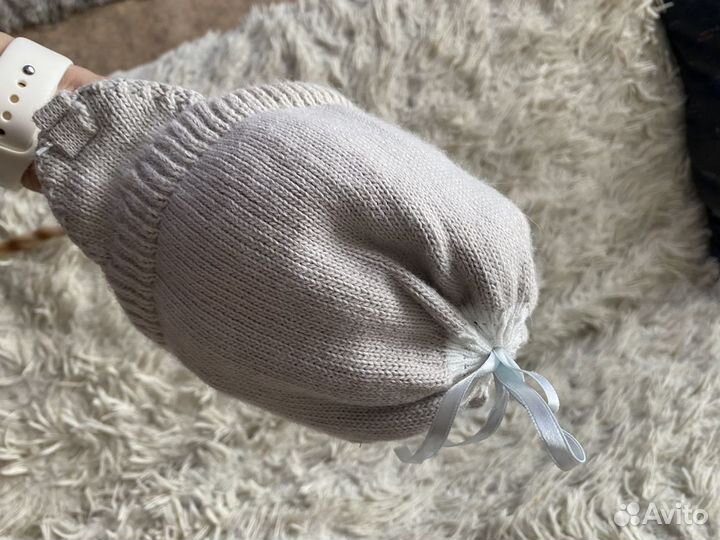 Шапка детская зимняя 0-3 мес