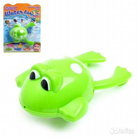 Игрушка заводная водоплавающая Лягушонок